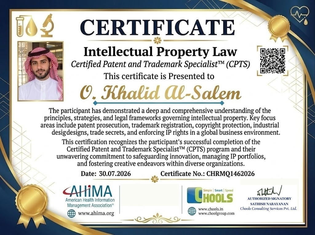 Healthcare and Pharma Program Certificate